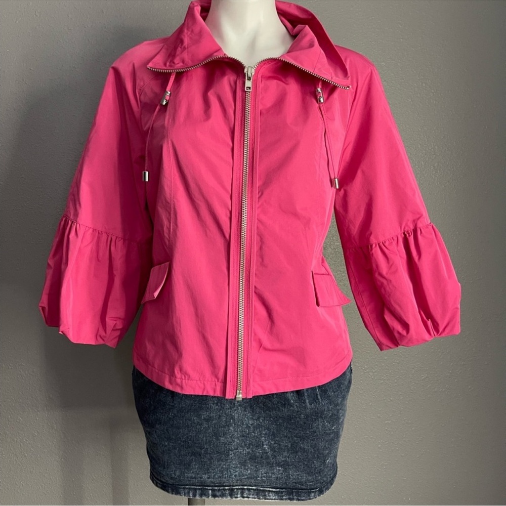 Chico's Vibrant Pink Utility Jacket